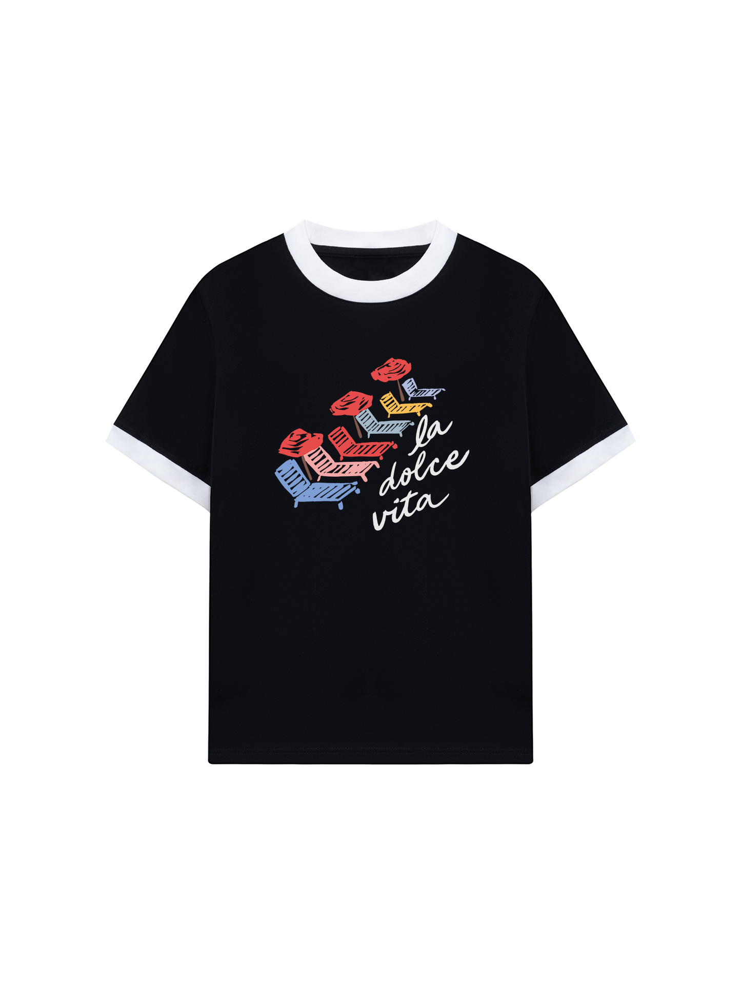 Áo Thun Ringer Relaxed Fit La Dolce Vita