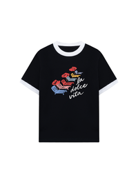 Áo Thun Ringer Relaxed Fit La Dolce Vita