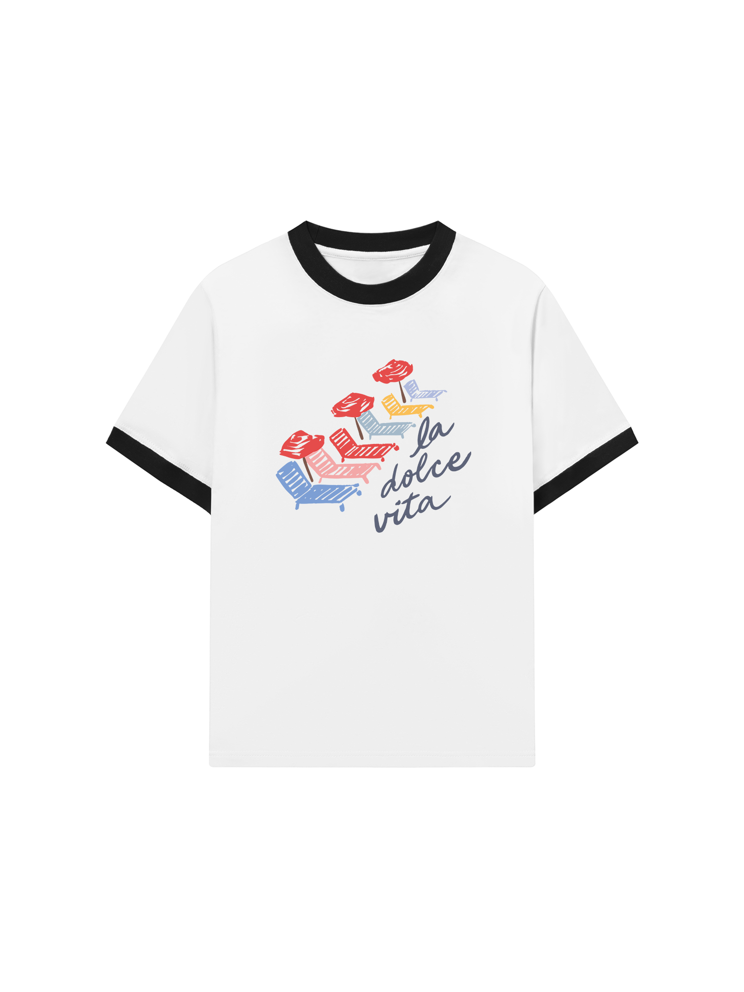 Áo Thun Ringer Relaxed Fit La Dolce Vita