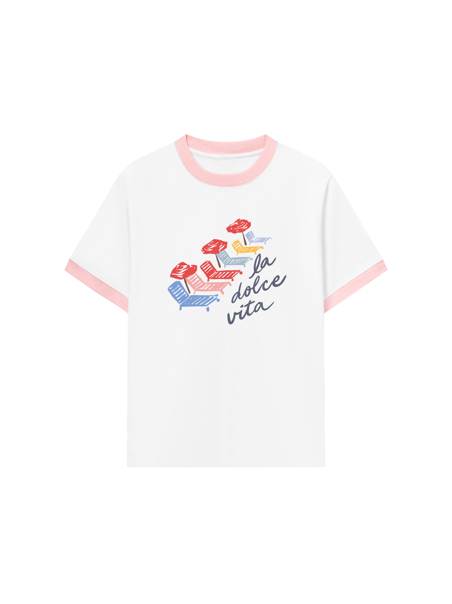 Áo Thun Ringer Relaxed Fit La Dolce Vita