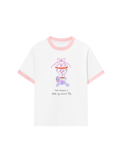Áo Thun Ringer Relaxed Fit My Dream Trip