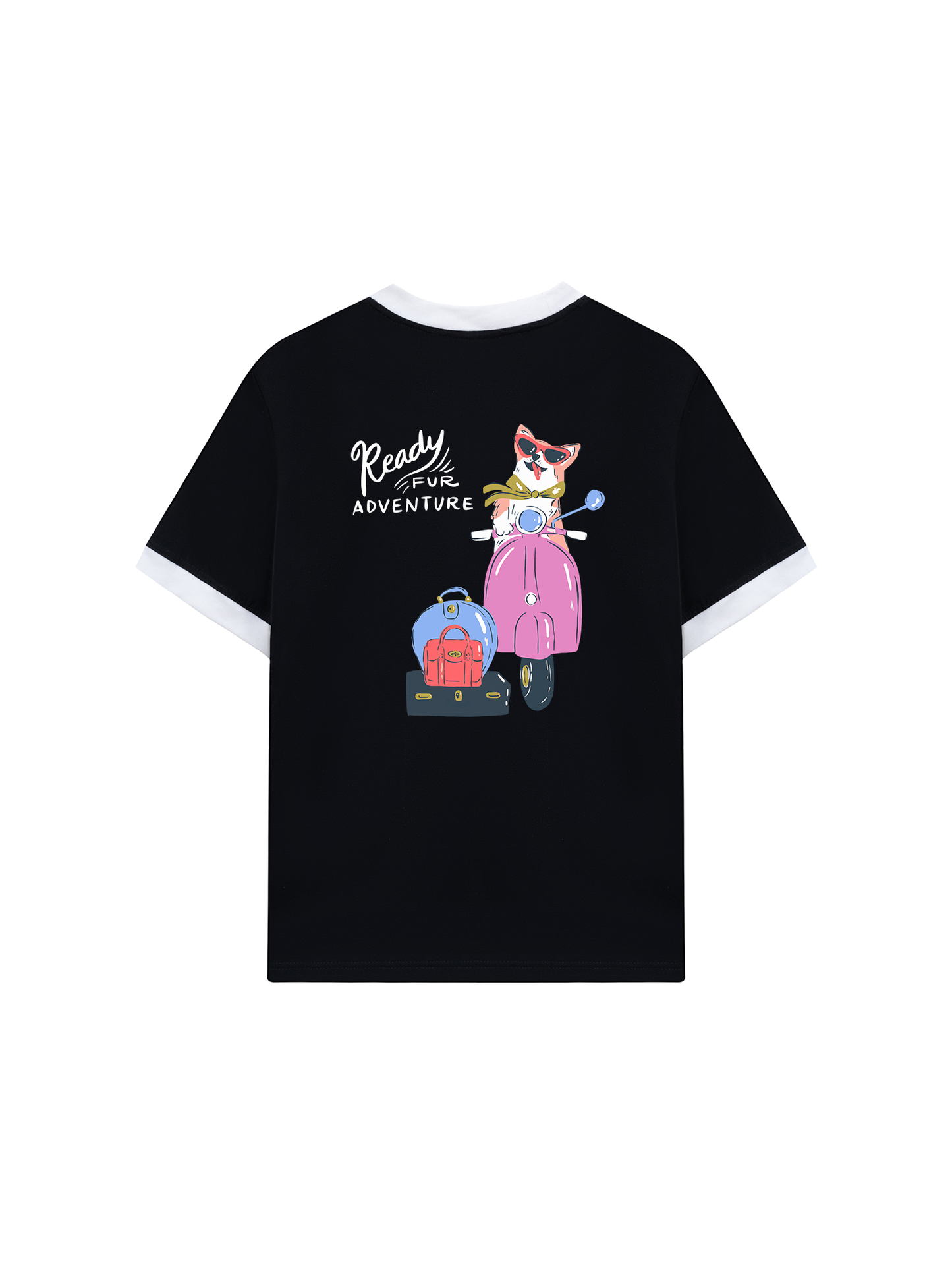 Áo Thun Ringer Relaxed Fit Ready Fur Adventure