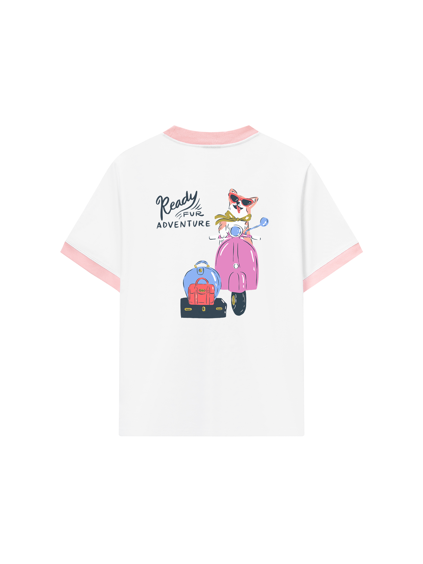 Áo Thun Ringer Relaxed Fit Ready Fur Adventure