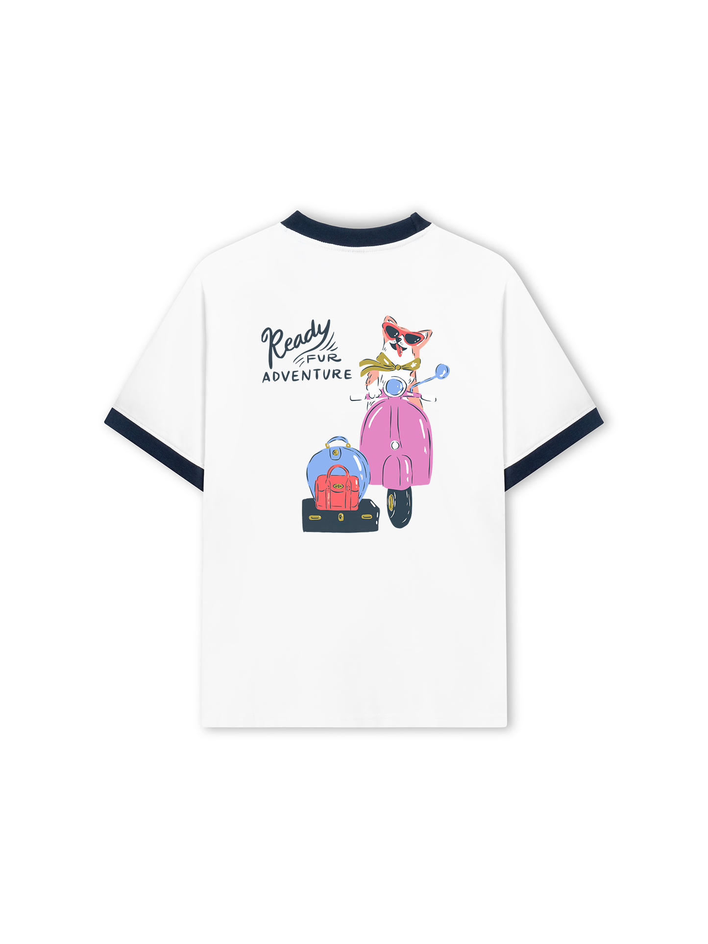 Áo Thun Ringer Relaxed Fit Ready Fur Adventure