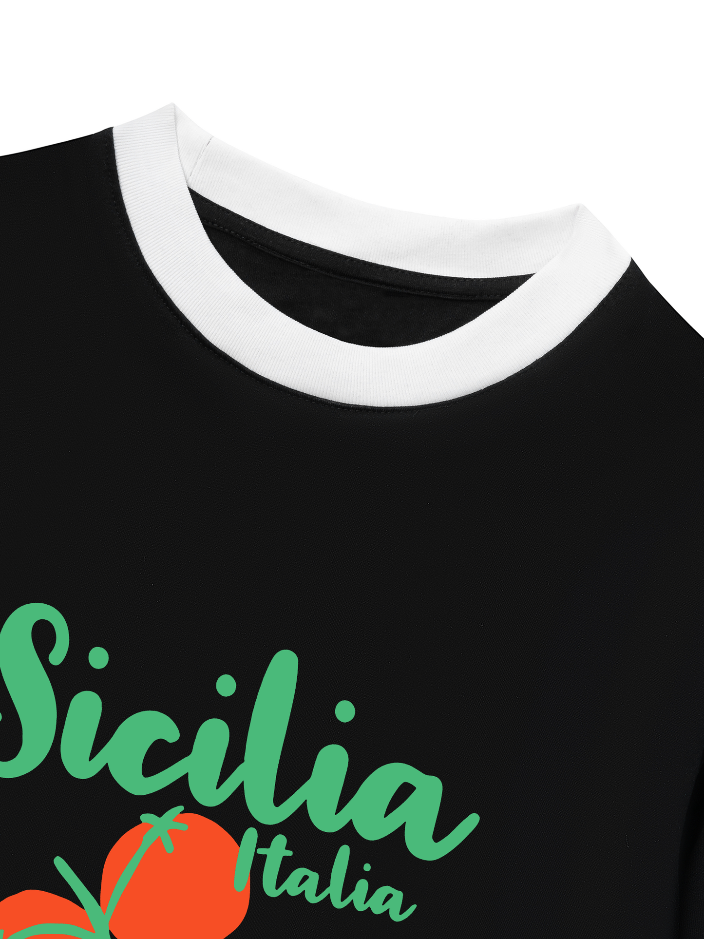 Áo Thun Ringer Relaxed Fit Sicilia Italia