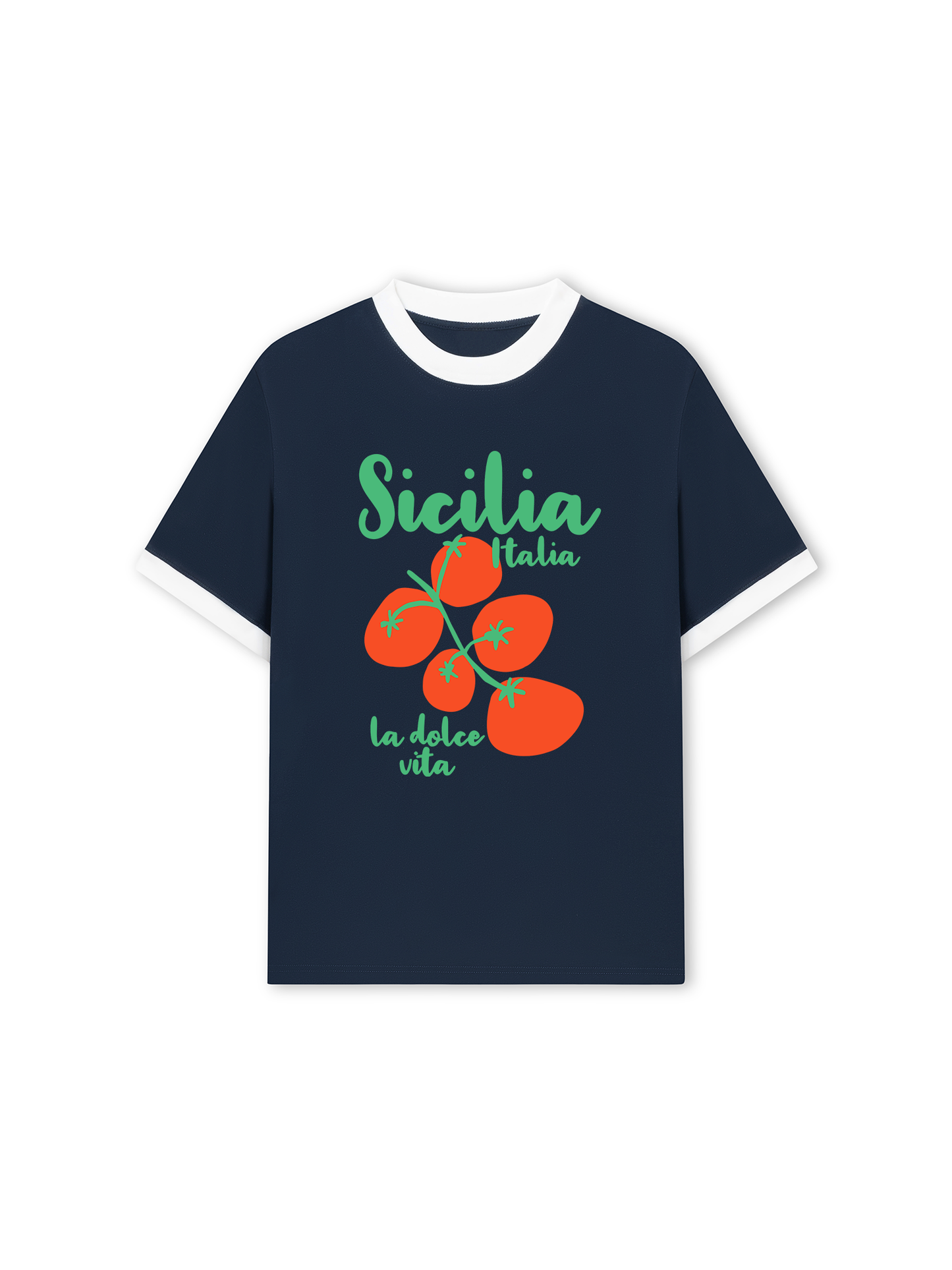 Áo Thun Ringer Relaxed Fit Sicilia Italia