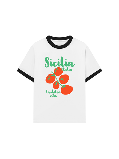 Áo Thun Ringer Relaxed Fit Sicilia Italia