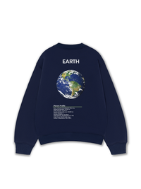 Áo Sweater Nỉ Hai Da The Planet Profile Earth