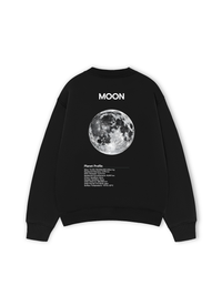 Áo Sweater Nỉ Hai Da The Planet Profile Moon