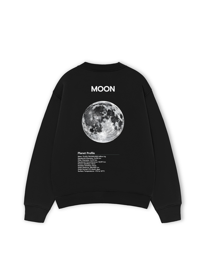 Áo Sweater Nỉ Hai Da The Planet Profile Moon