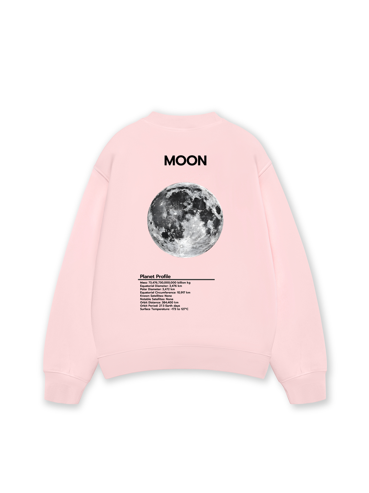 Áo Sweater Nỉ Hai Da The Planet Profile Moon