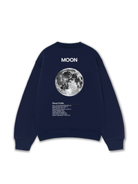 Áo Sweater Nỉ Hai Da The Planet Profile Moon