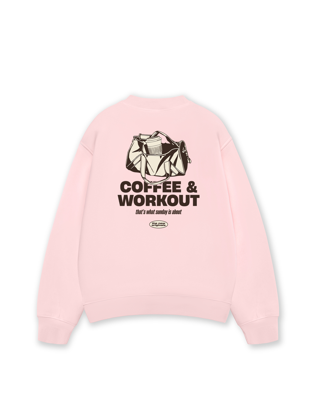Áo Sweater Nỉ Hai Da Coffee & Workout