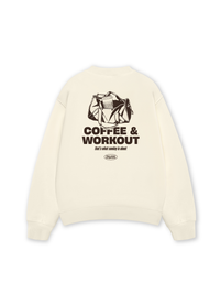 Áo Sweater Nỉ Hai Da Coffee & Workout