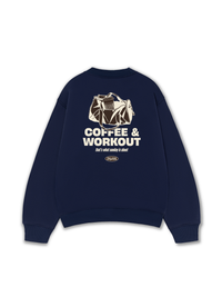 Áo Sweater Nỉ Hai Da Coffee & Workout