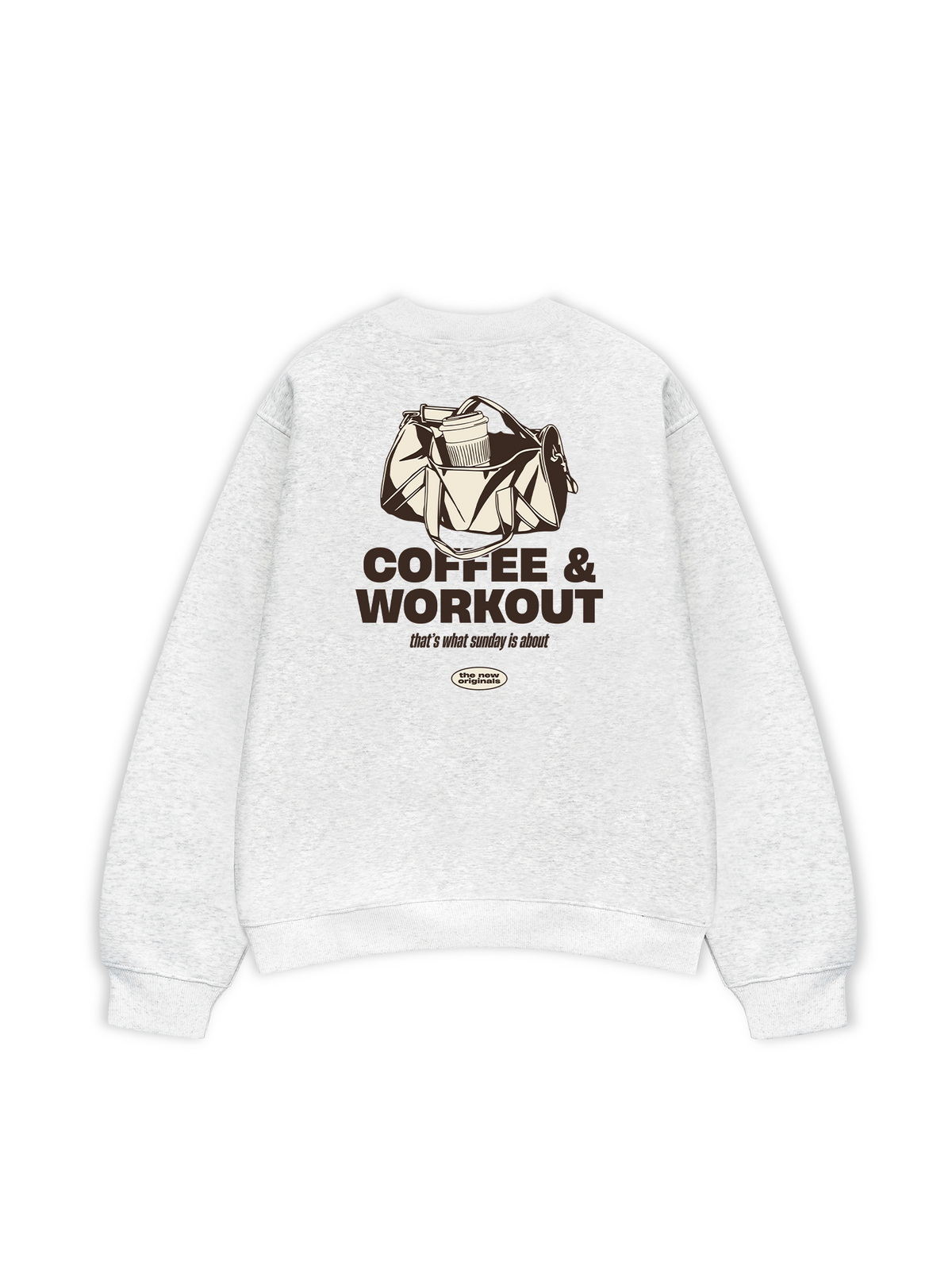 Áo Sweater Nỉ Hai Da Coffee & Workout