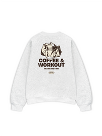 Áo Sweater Nỉ Hai Da Coffee & Workout