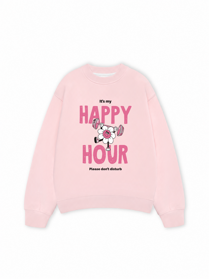Áo Sweater Nỉ Hai Da Happy Hour