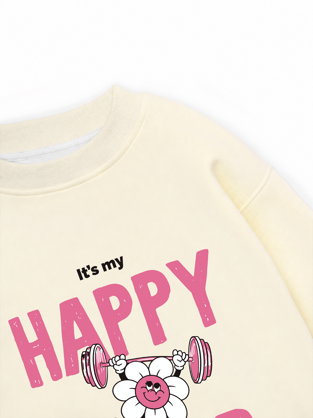 Áo Sweater Nỉ Hai Da Happy Hour