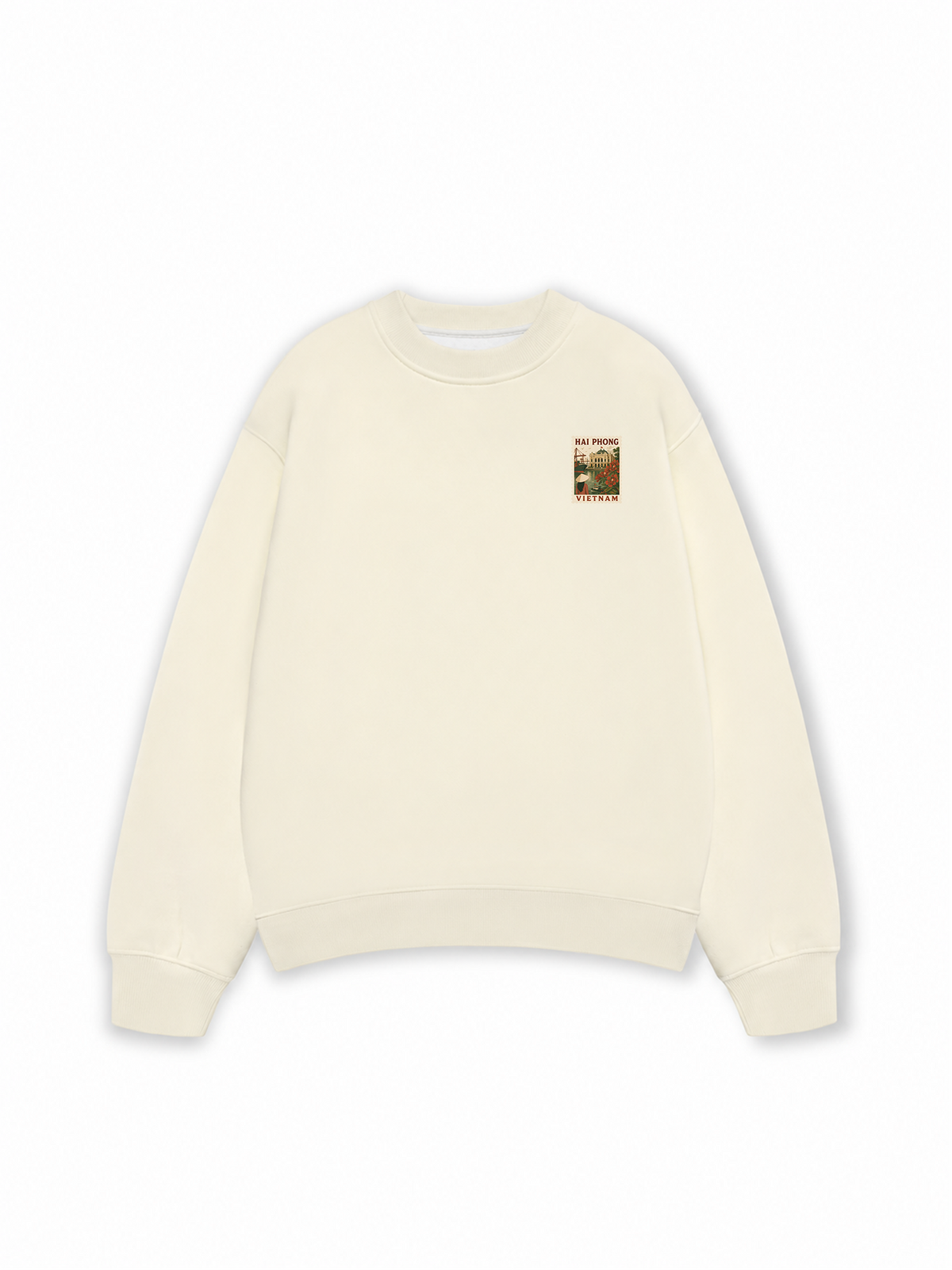 Áo Sweater Nỉ Hai Da Tem Hải Phòng