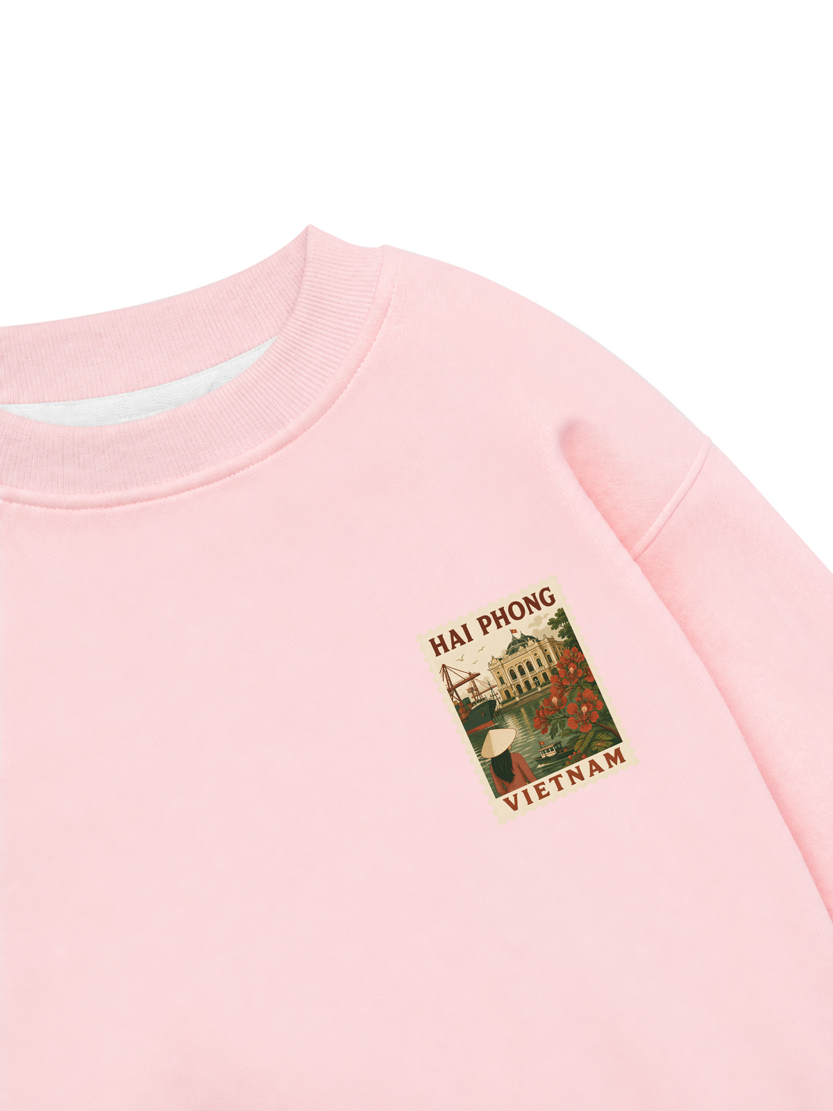 Áo Sweater Nỉ Hai Da Tem Hải Phòng