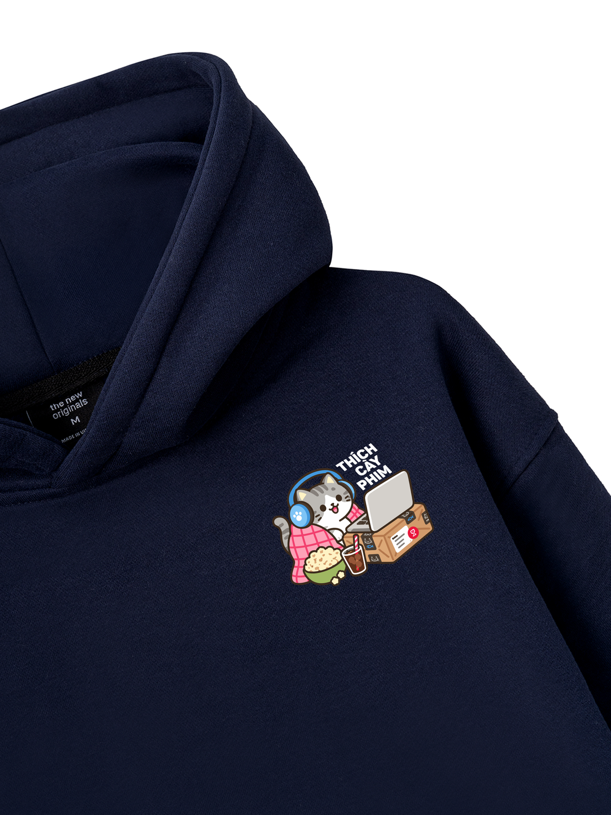 Thích Cày Phim-Mèo Xám Sọc Hoodie