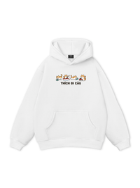 Thích Đi Câu-Mèo Cam Hoodie