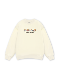 Thích Đi Câu-Mèo Cam Sweater