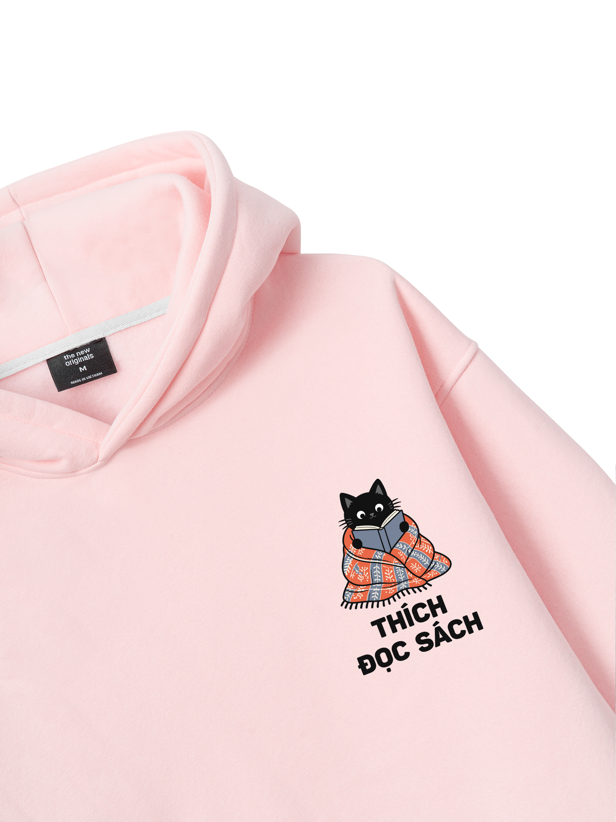 Thích Đọc Sách-Mèo Đen Hoodie