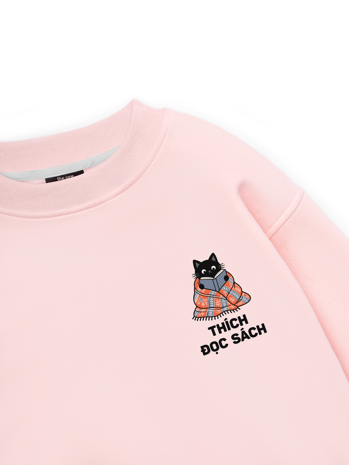 Thích Đọc Sách-Mèo Đen Sweater