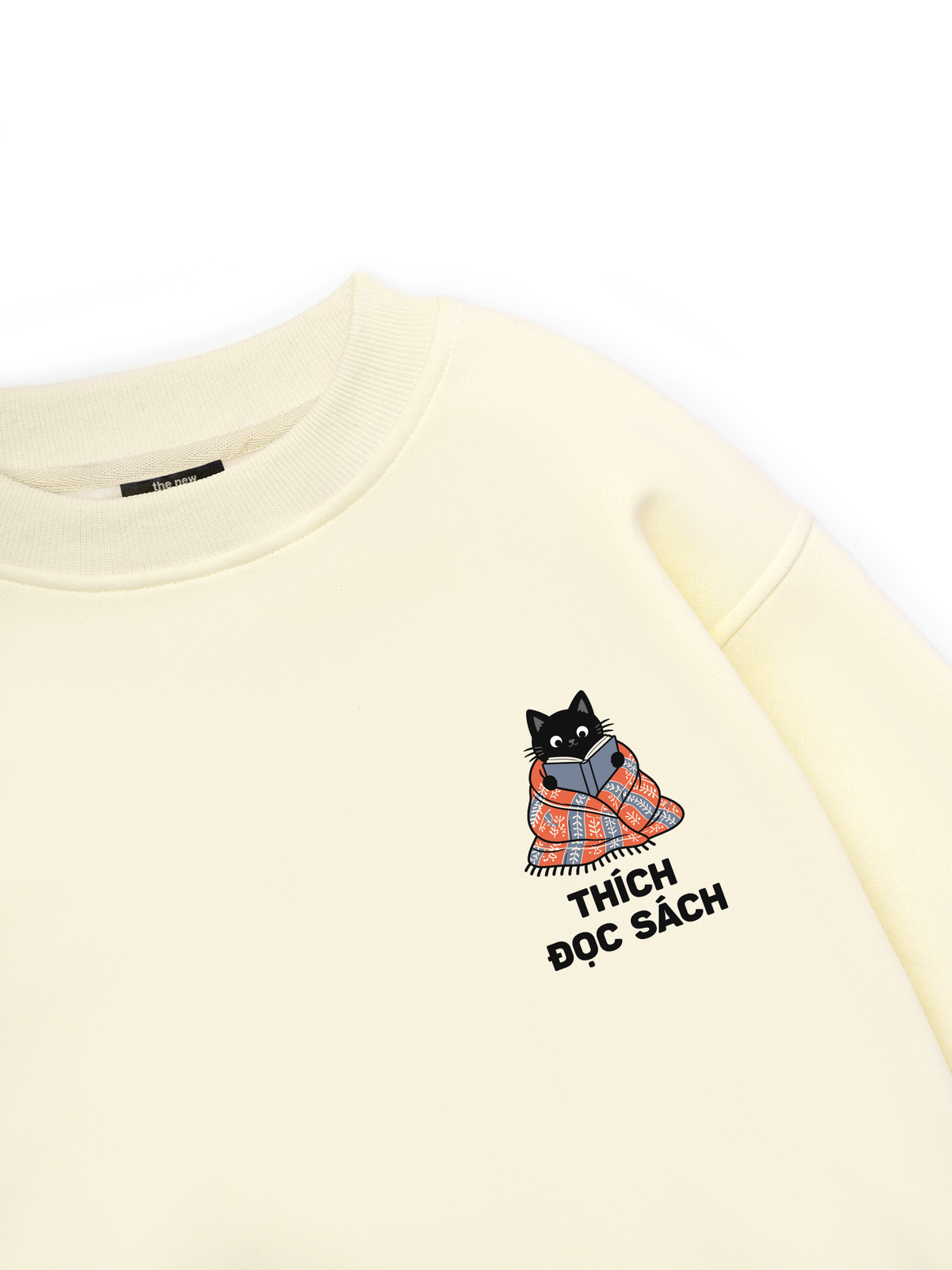 Thích Đọc Sách-Mèo Đen Sweater