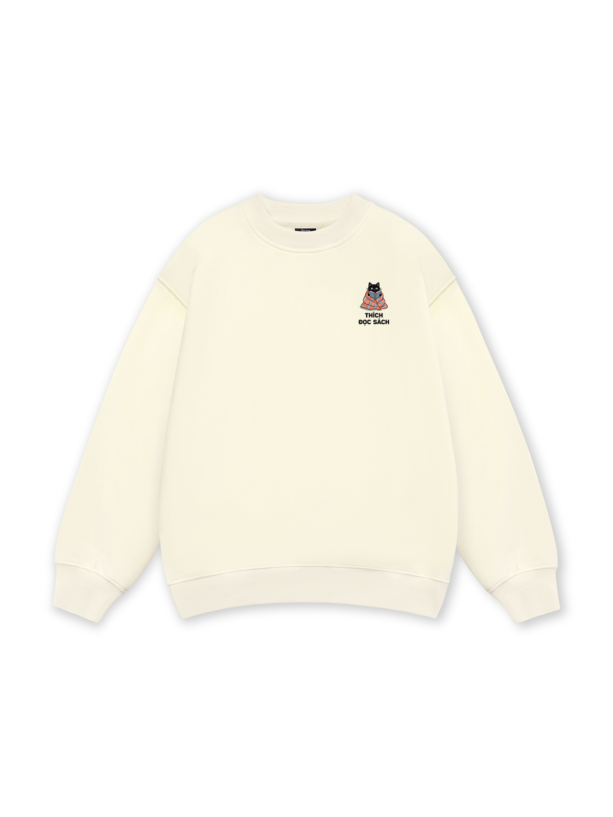 Thích Đọc Sách-Mèo Đen Sweater