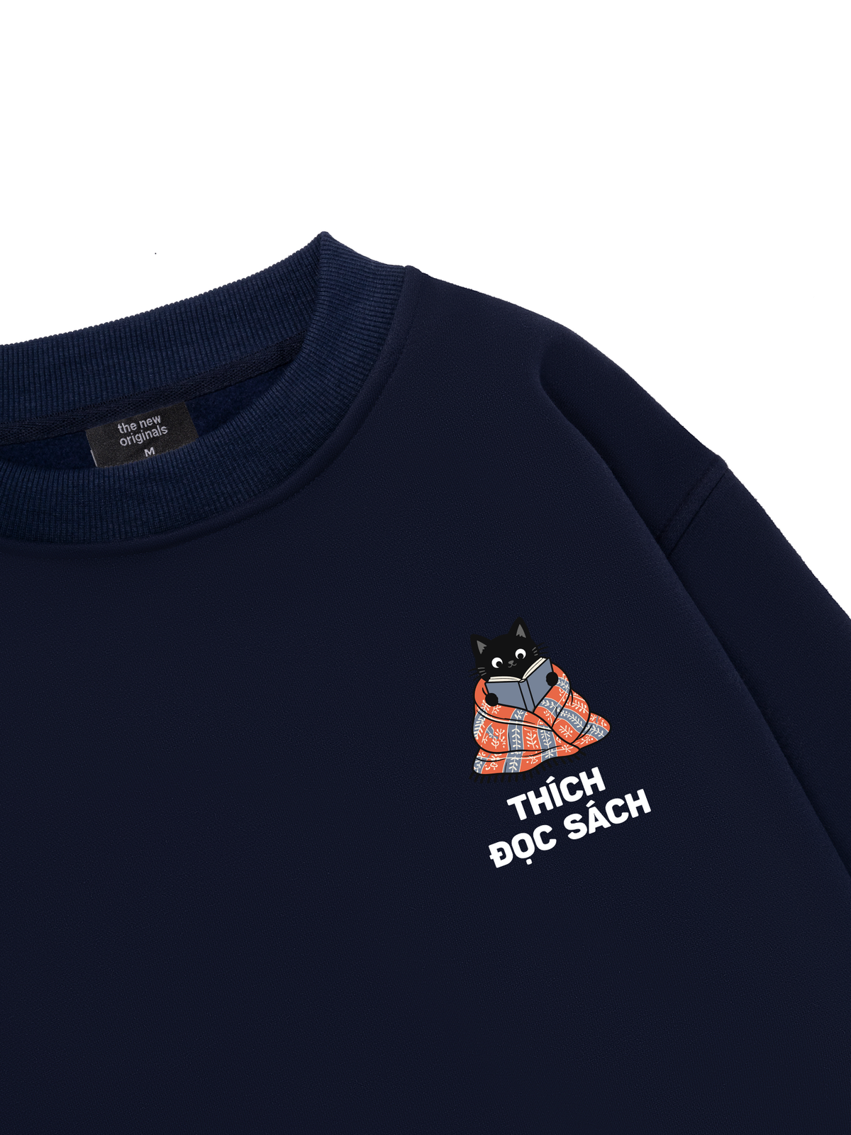 Thích Đọc Sách-Mèo Đen Sweater