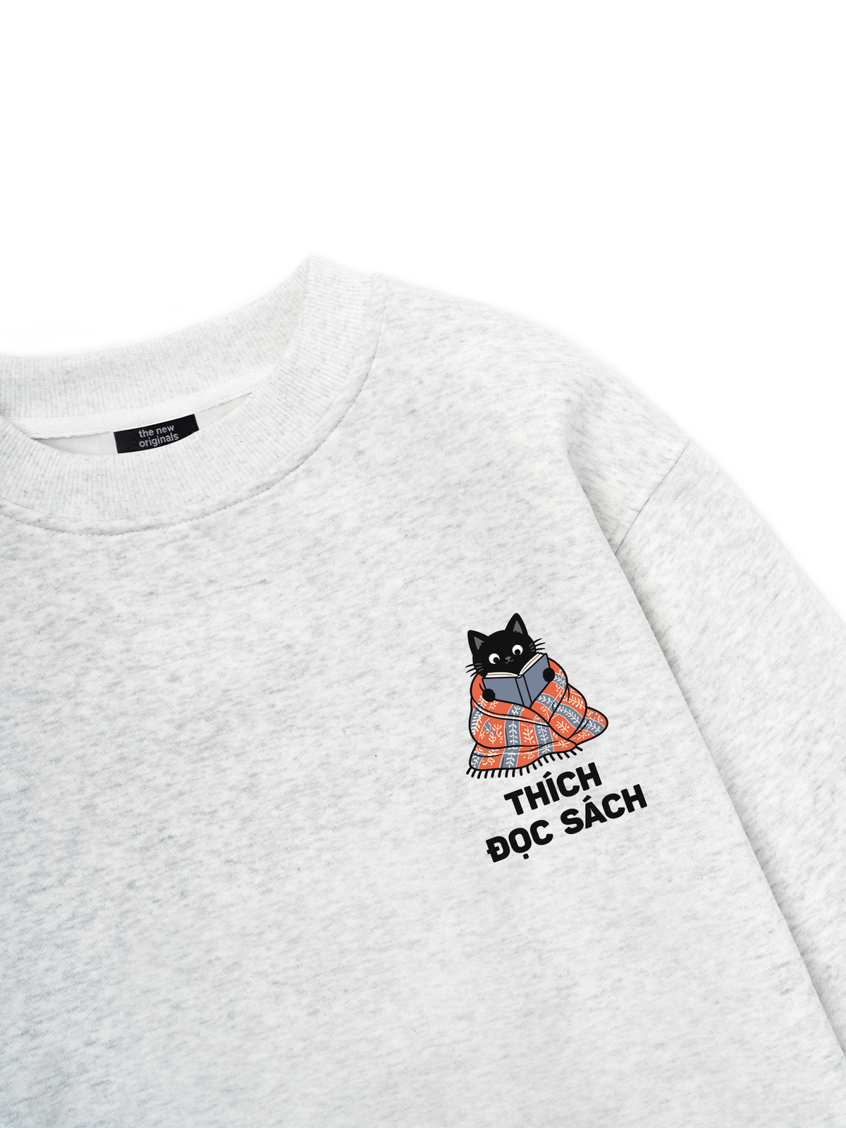 Thích Đọc Sách-Mèo Đen Sweater