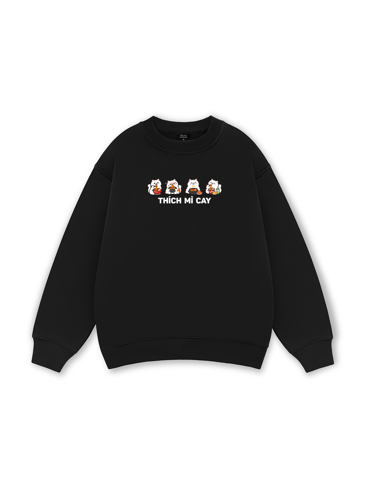 Thích Mì Cay-Mèo Trắng Sweater