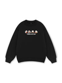 Thích Mì Cay-Mèo Trắng Sweater