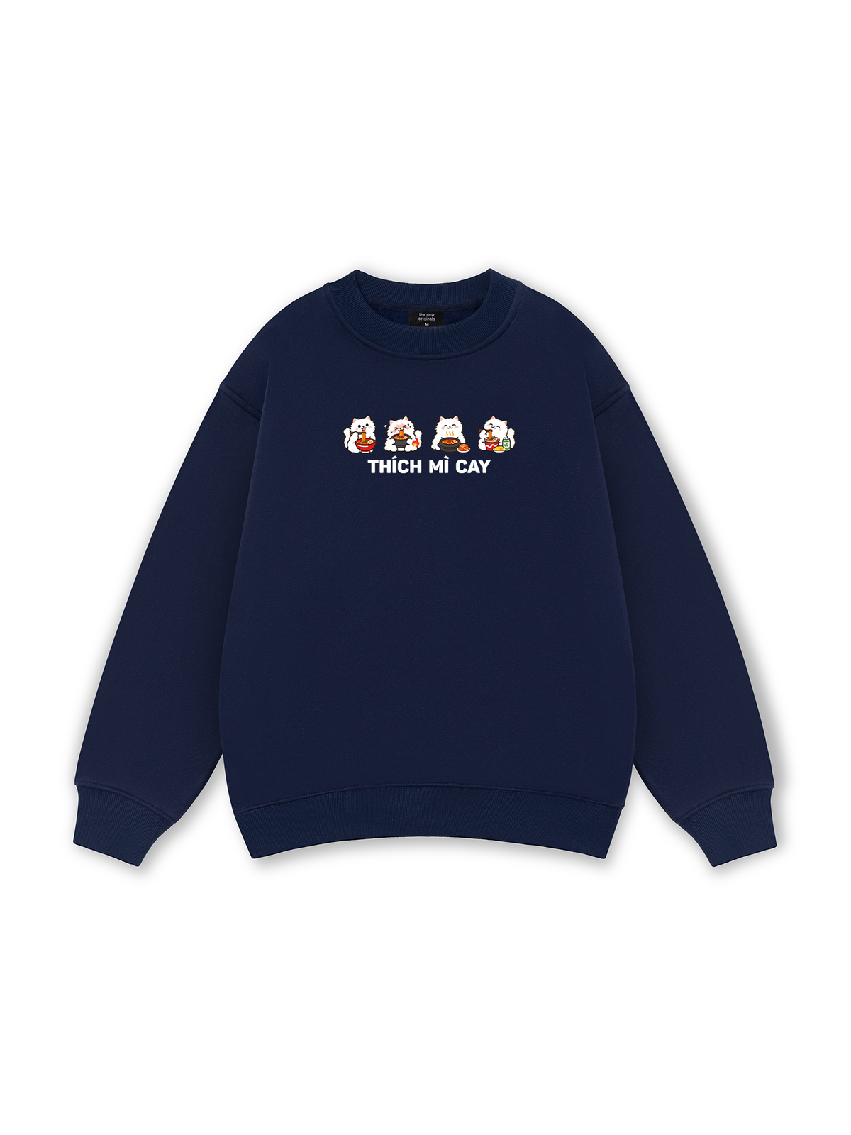 Thích Mì Cay-Mèo Trắng Sweater