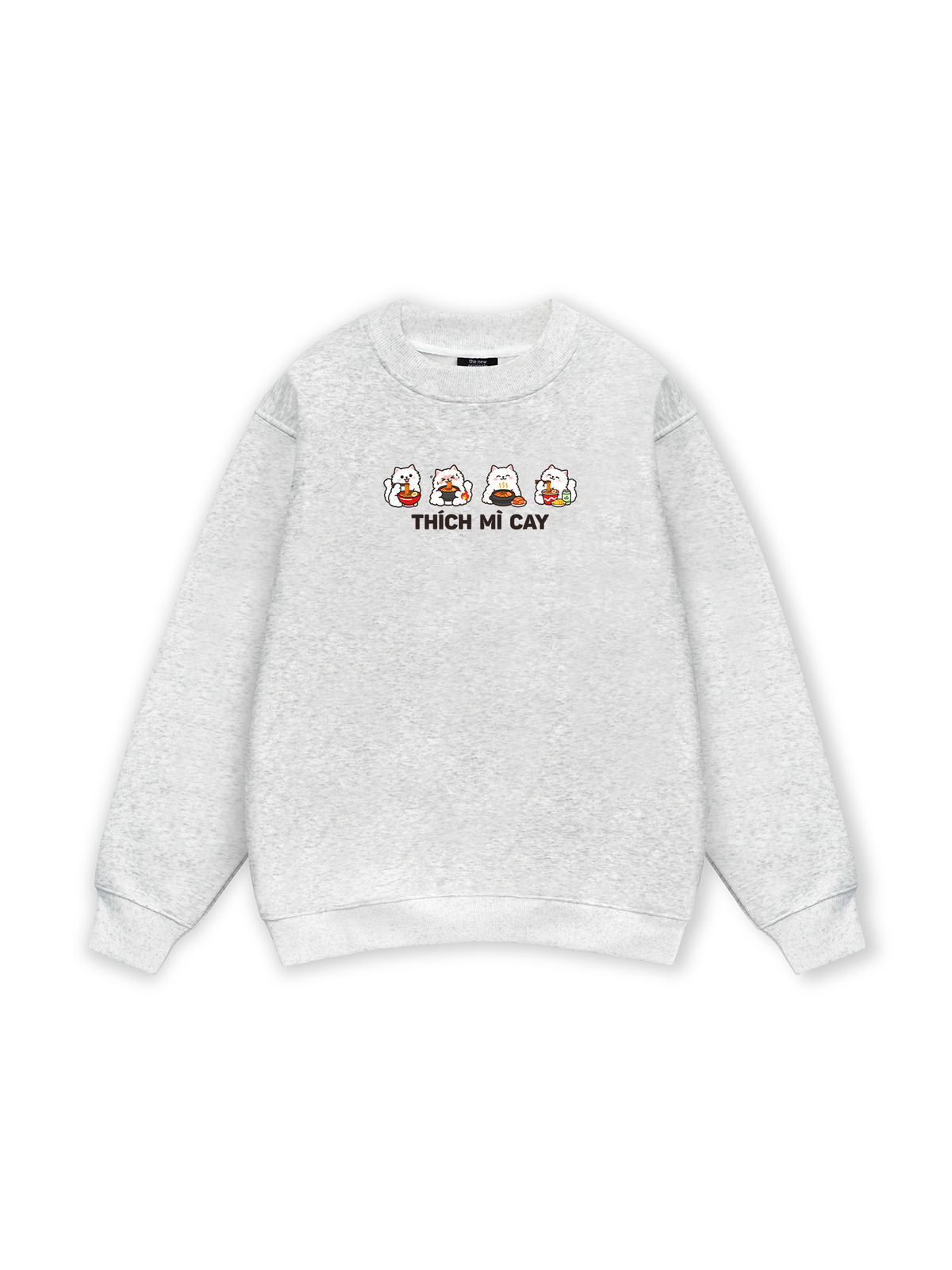 Thích Mì Cay-Mèo Trắng Sweater