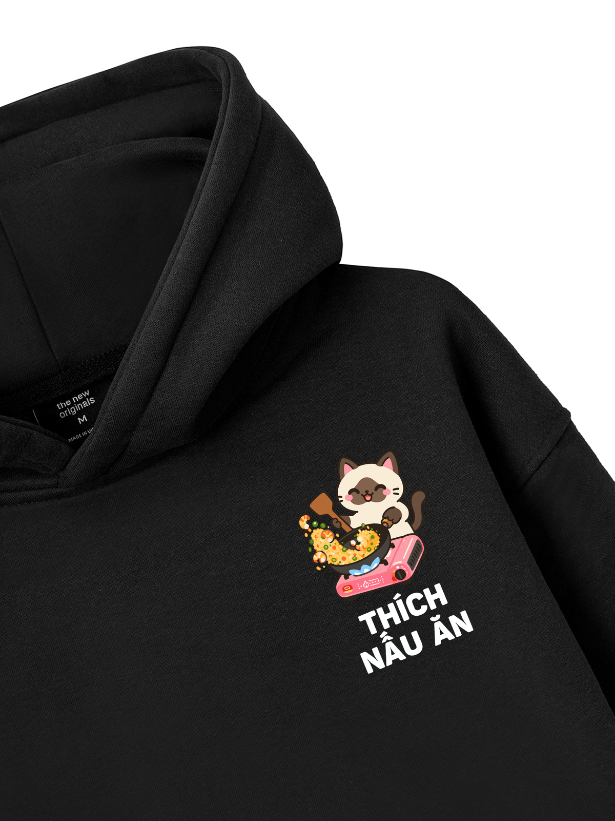 Thích Nấu Ăn-Mèo Xiêm Hoodie