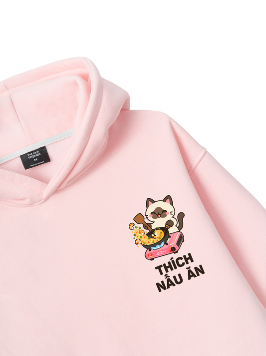 Thích Nấu Ăn-Mèo Xiêm Hoodie