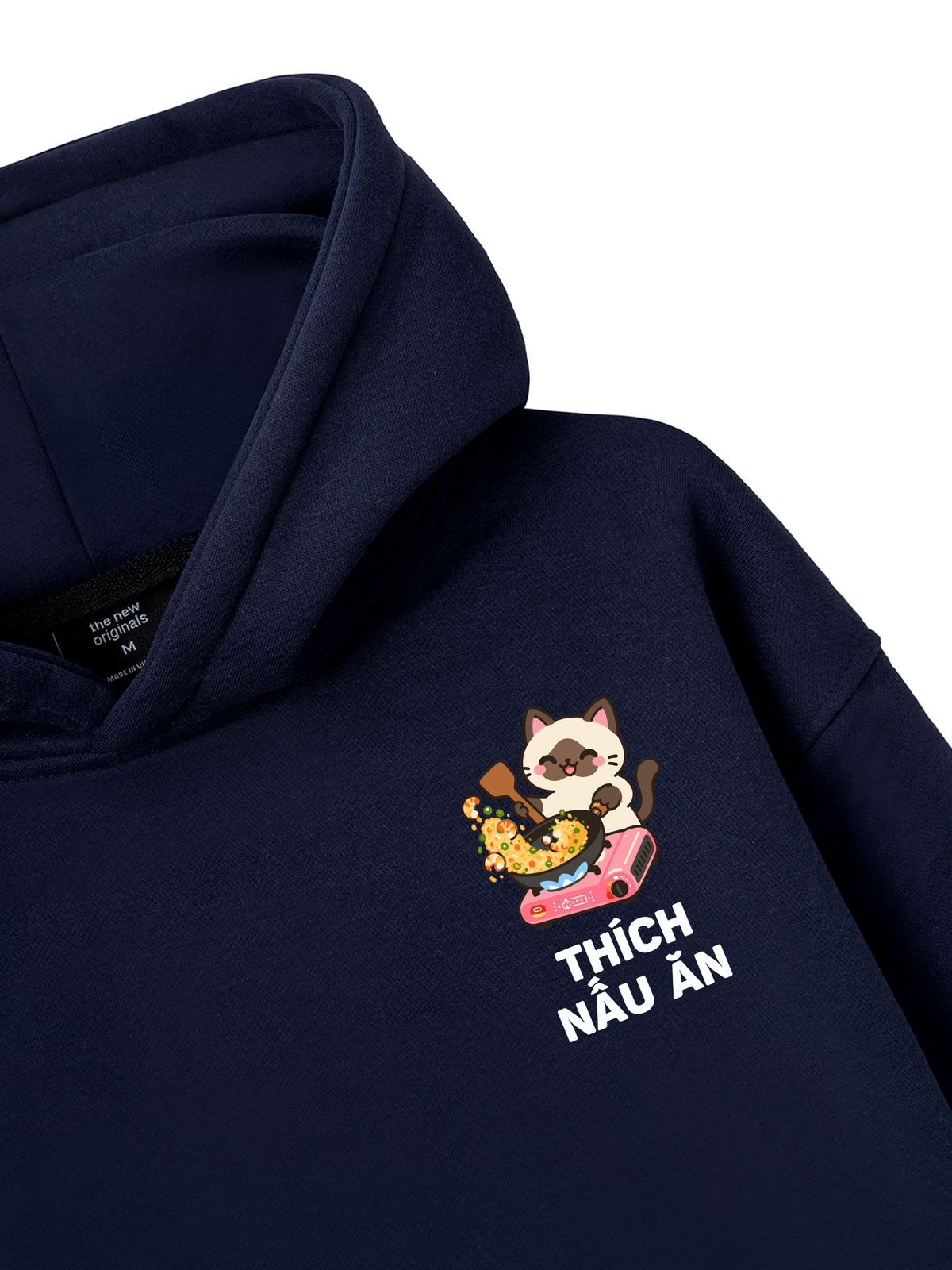 Thích Nấu Ăn-Mèo Xiêm Hoodie