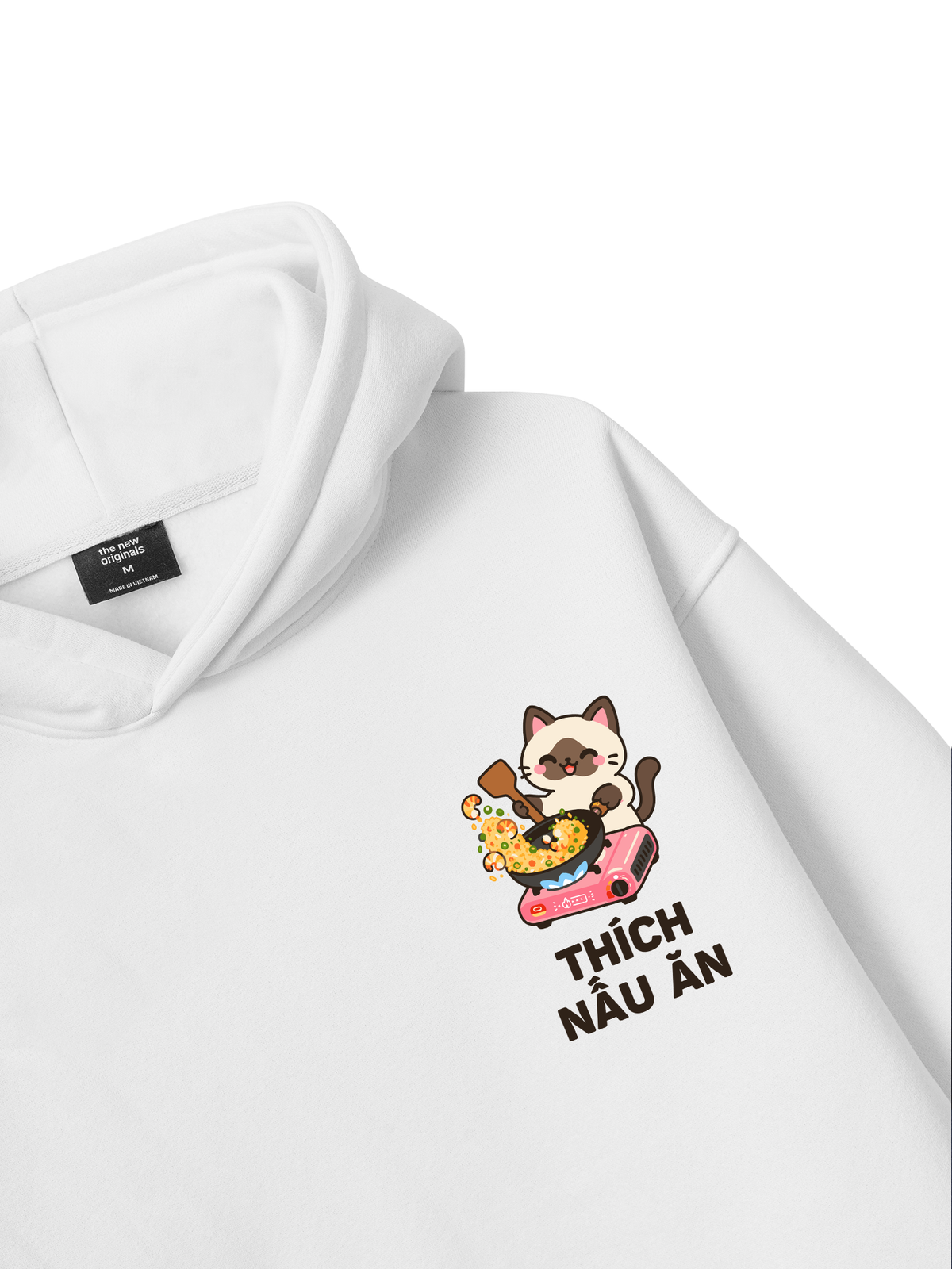 Thích Nấu Ăn-Mèo Xiêm Hoodie