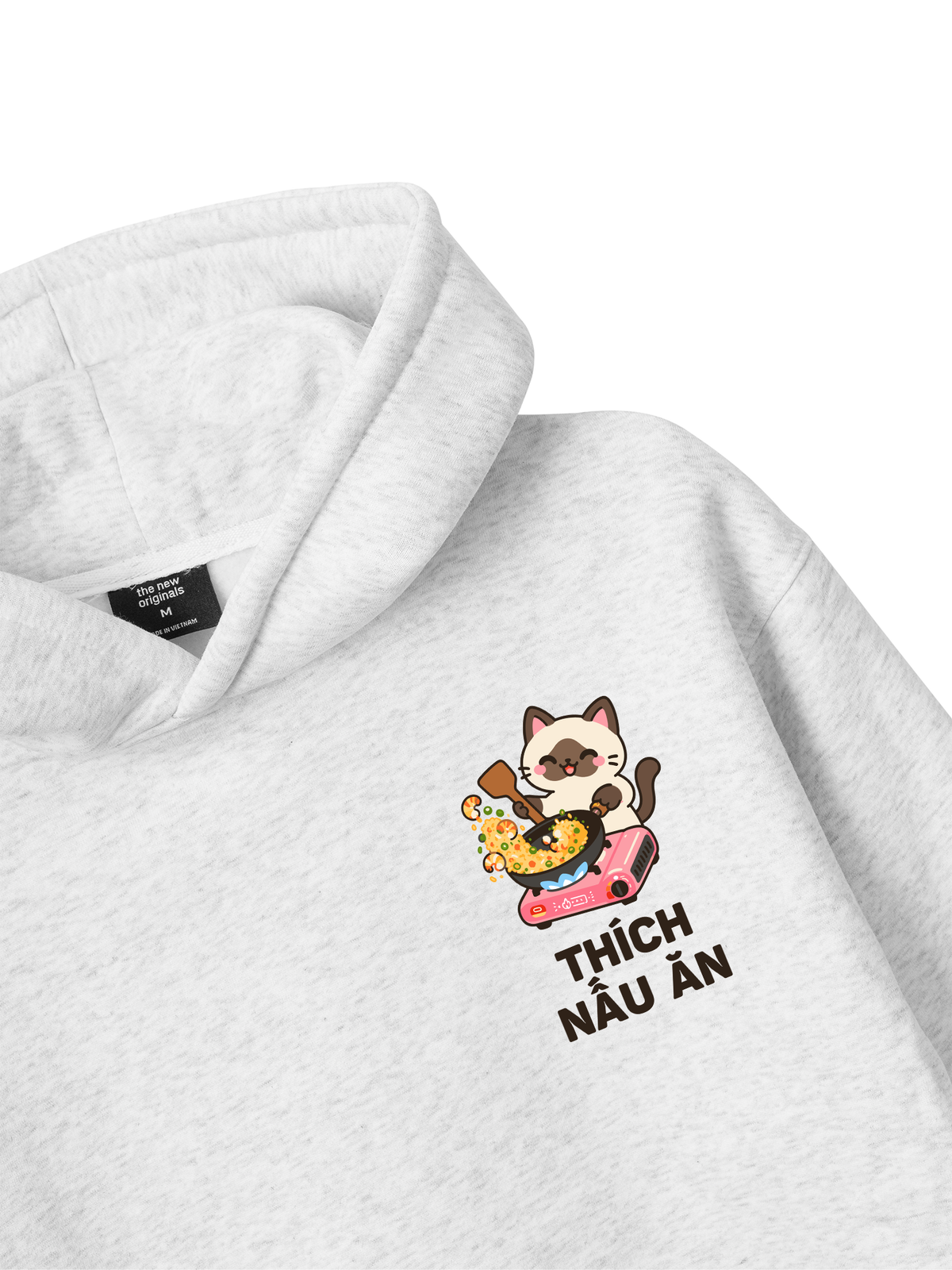 Thích Nấu Ăn-Mèo Xiêm Hoodie