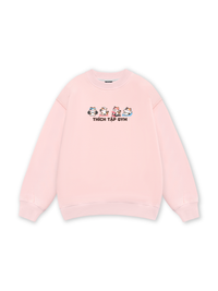 Thích Tập Gym-Mèo Tam Thể Sweater