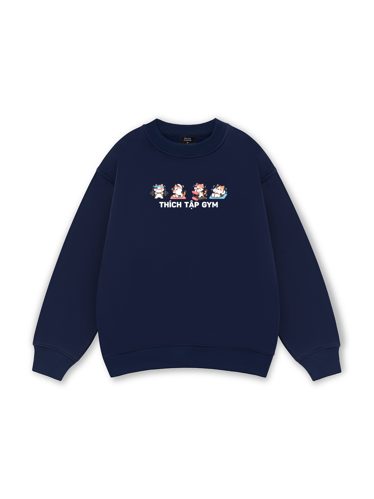 Thích Tập Gym-Mèo Tam Thể Sweater