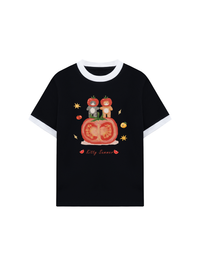 Áo Thun Ringer Relaxed Fit Summer Vibes Kitty Summer