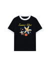 Áo Thun Ringer Relaxed Fit Summer Vibes Blue Starfish