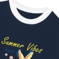 Áo Thun Ringer Relaxed Fit Summer Vibes Blue Starfish