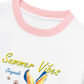 Áo Thun Ringer Relaxed Fit Summer Vibes Blue Starfish