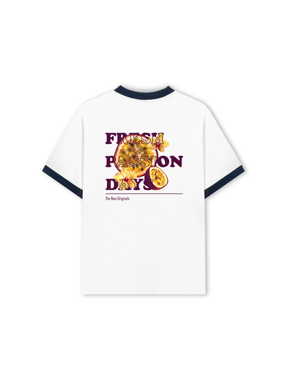 Áo Thun Ringer Relaxed Fit Summer Vibes Fresh Passion Days